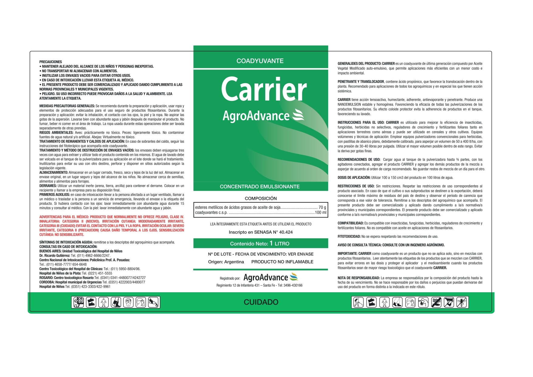 Etiqueta Carrier